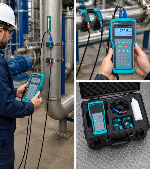 Handheld Clamp-On Ultrasonic Flow Meter  1